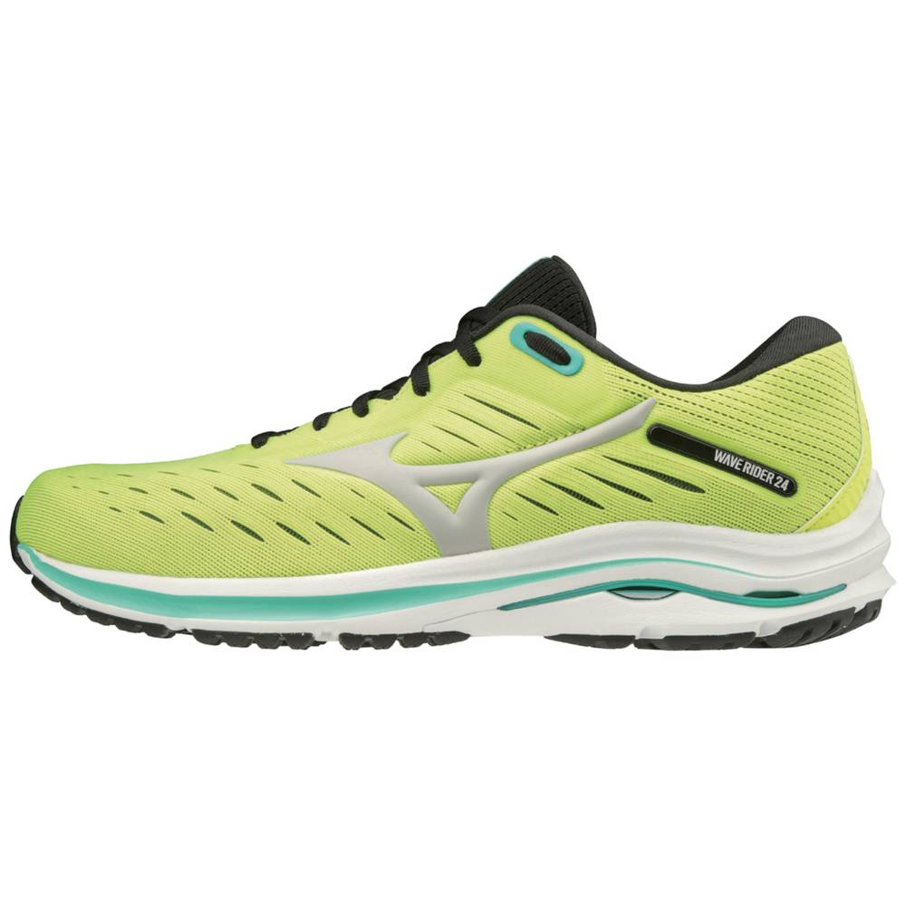 Tenis Para Correr Mizuno Wave Rider 24 Para Hombre Amarillos 6810935-TF